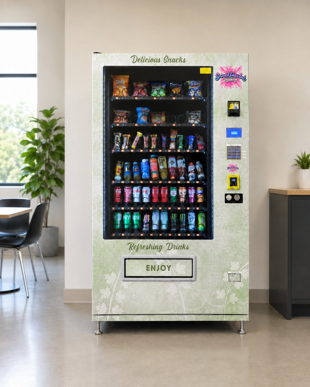 High-capacity Snacktacular vending machine for busy locations